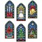 DIY Design Works Stained Glass Christmas Plastic Canvas Ornament Kit 5909